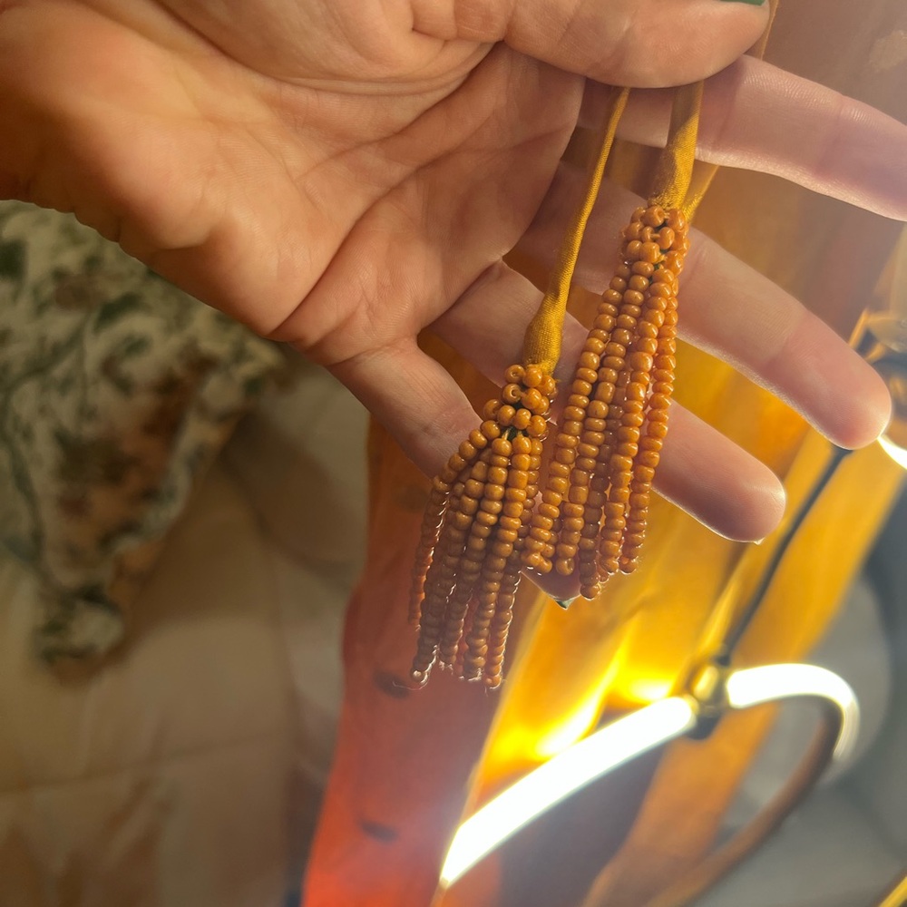 FARM Rio Mustard Long Sleeve Dress - Picture 10 of 13